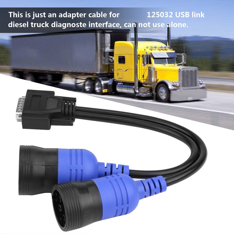 Truck Diagnose Interface 6 Pin and 9 Pin Adapter for