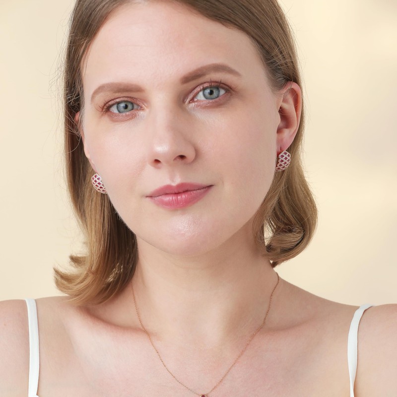 TEBIHOYO Unique Cute Hypoallergenic Gold Plated Hoops Earrings Studs for