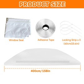 HUAREW 400CM(157") Portable Air Conditioner Window Seal Kit
