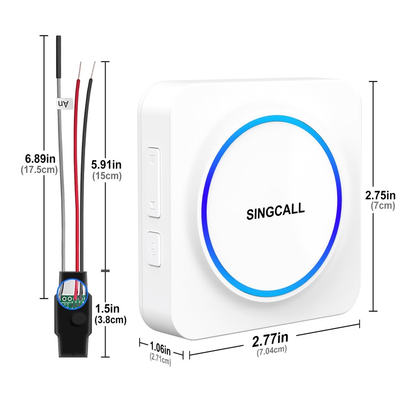 SINGCALL Wireless Doorbell Extender Convert Wired to Wireless for Existing