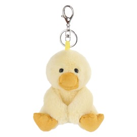 Apricot Lamb Purse Charm Cute Toys Plush Yellow Duck Stuffed Animal Soft Keychain Bag Charm for Kids Bag, Purse, Backpack, Handbag