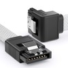 deleyCON 30 cm SATA 3 Cable Nylon 6 Gbit/s Data