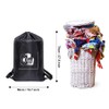Maishijie 2 x Heavy Duty Cotton Linen Laundry Bags (Black-1)