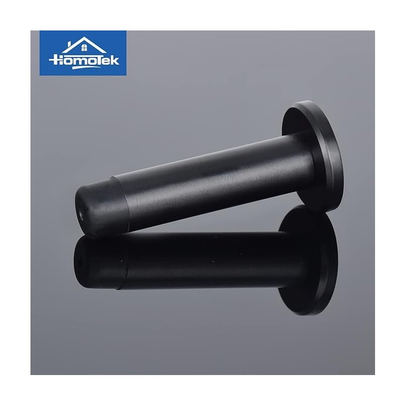 HOMOTEK 8 Pack Heavy Duty Solid Rigid Door Stops Bumper