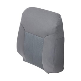 GXARTS Driver Side Replacement Top Lean Back Perforated Leather Seat Cover Gray Compatible with Ford F150 Lariat Crew-Cab X-Cab Single-Cab 4X4 2WD 2009 2010 2011 2012 2013 2014