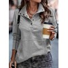 SHEWIN Womens Sweatshirt Casual Long Sleeve Lightweight Sweatshirts Loose Button