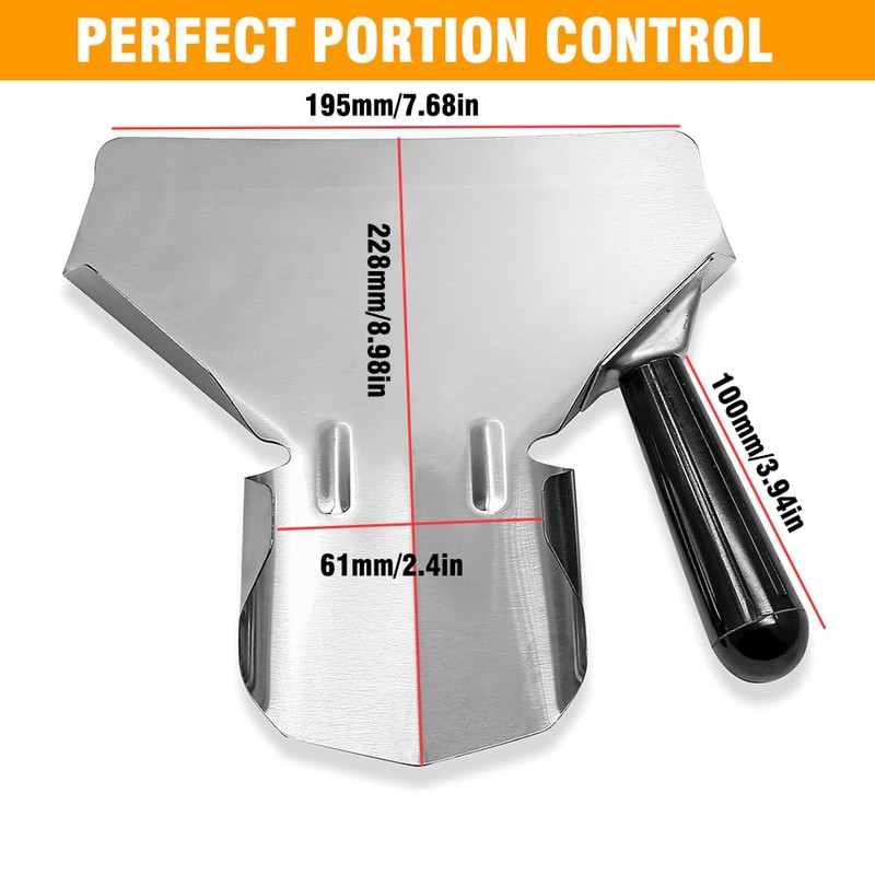 Stainless Steel French Fry & Popcorn Scoop – Quick-Fill Multipurpose