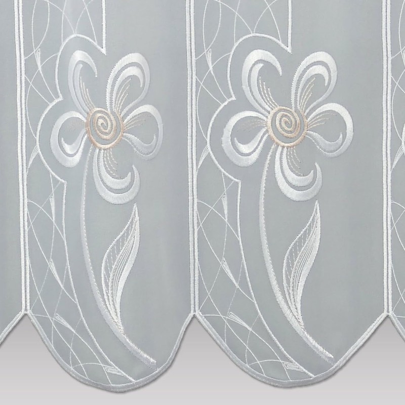 Modern Flower Dreams - Window Curtain Flower Fine Flower Embroidery