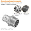 sourcing map 5pcs Stainless Steel Barbed Fitting 1" NPT Male