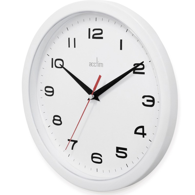 Acctim 92/301 Aylesbury Wall Clock, White