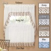 Renaissance Home Fashion Lillian Swag Pair with Macrame Band, 56-Inchx38-Inch,