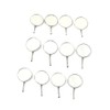 Dental Mirrors Tops Cone Socket Front Surface Rhodium Set of