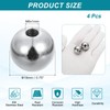 PATIKIL M6x19mm Ball Nuts Knob, 4pcs 304 Stainless Steel Round