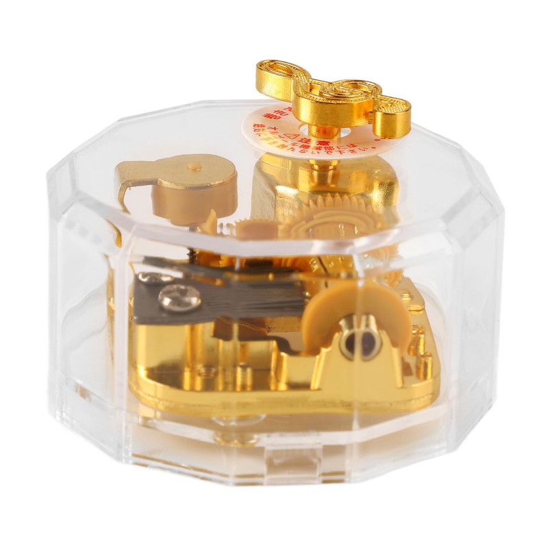 Acrylic Music Box Exquisite Beautiful DIY Clear Musical Box for