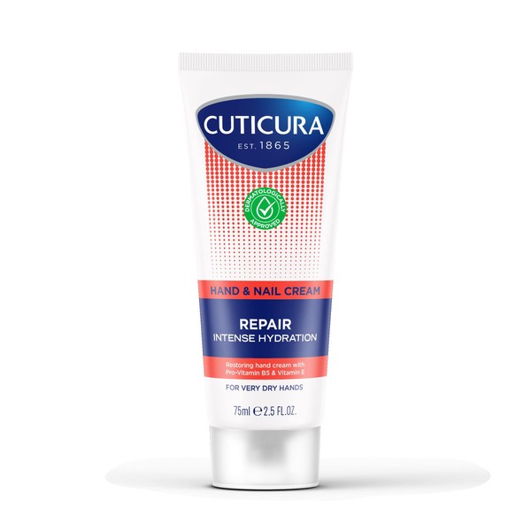 Cuticura Repair Hand and Nail Cream 75ml Intensive Hydration Soft Protects Damaged Skin Stronger Nails