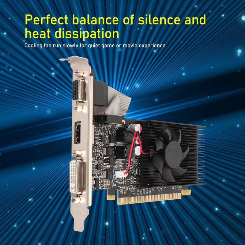Graphics Card GT610 2GB Independent 64 Bit with VGA DVI
