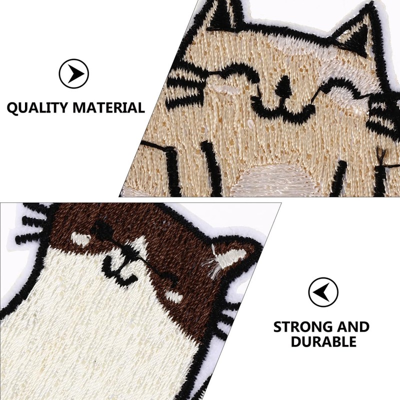 Uonlytech 15Piezas Parche Forma de Gato para Coser y Decorar