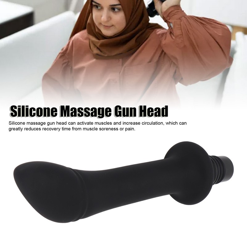 18mm Fascia Gun Replacement Head Waterproof Promote Circulation Soft Silicone