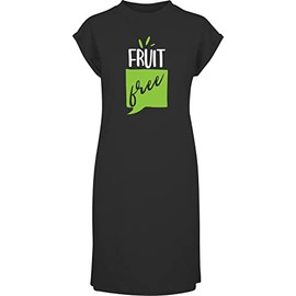 Hippowarehouse Fruit Free t-Shirt Dress Women's Adults Nightie Nightdress Black