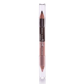 Klasme Eyebrow Duo Pencil | Universal Shade for All Hair Colors | 2-in-1 Pencil for Filling & Highlighting | Naturally Defined & Lifted Brows
