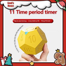 Flip Timer, Cube Timer, Multi Purpose Timers for time management, Self-Discipline Timer. Kitchen Utensils, Holiday Season Gift, Christmas Gift. - Color: Pack of 2 (White)