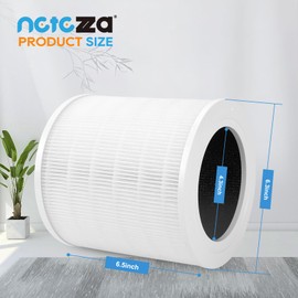 A2001 Replacement Filter Compatible with A2001 air Purifier, 3-in-1 High efficiency activated carbon Filter,2PACK,White