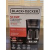 BLACK+DECKER 12-Cup* Programmable Coffeemaker, Black, Vortex Technology Digital