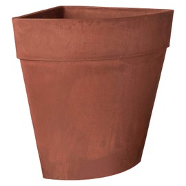 Arcadia Garden Products HA45TC Traditional Corner Pot, 13.5 by 17.5", Inches, Terra Cotta