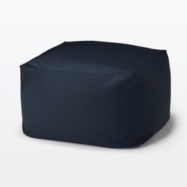 Muji 12524991 Polyester Plain Weave Cover for Sofa Body Fit, Navy, Width 25.6 x Depth 25.6 x Height 16.9 inches (65 x 65 x 43 cm)