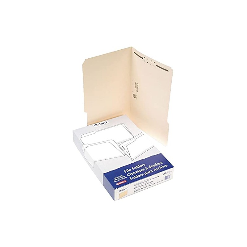 Pendaflex FM310 Fastener Folders, 1 Fasteners, 1/3 Cut Tabs, Legal,
