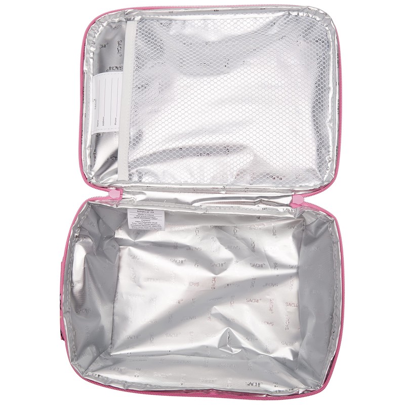 Sachi Insulated Junior Lunch Tote, Unicorns, Pink 11 cm*19.5 cm*