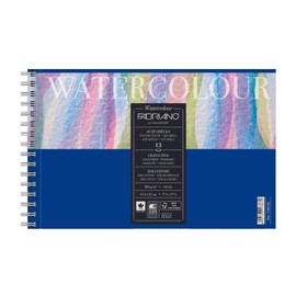 Unbekannt Fabriano 17661321 Watercolour Pad, Cotton, White, 13.5 X 21 X 0.5 cm