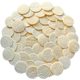Paquete de 54 esponjas exfoliantes naturales para el rostro - Almohadillas exfoliantes faciales y corporales - Para el baño, la ducha y el spa - Cepil