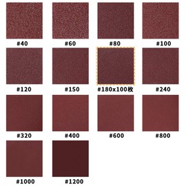 SPEEDWOX #180 Sanding Paper for Woodworking Sanding Paper, 100 Sheets, 2.0 inches (50 mm), Magic Type Disc Paper, Round Shape, No Holes, Sanding Disc, Polishing Tools