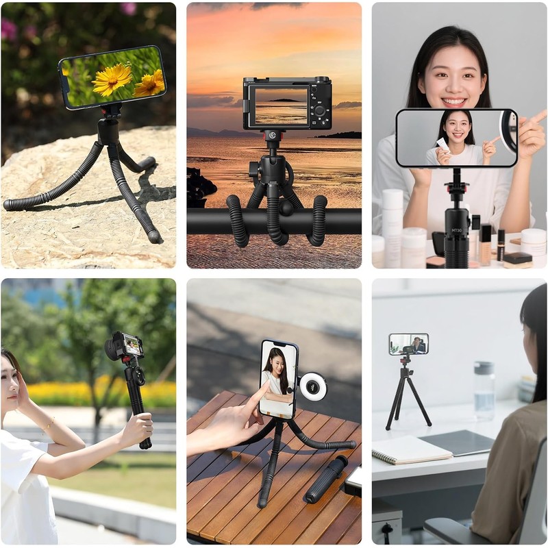 Ulanzi MT30 Smartphone Tripod, Camera Tripod, Magsafe Compatible, 360° Adjustable,