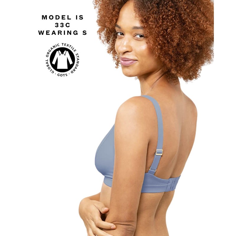 Subset Triangle Soft Bra – Organic Cotton, Wireless, Breathable, Supportive,
