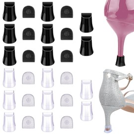 14 Pairs High Heel Shoe Protectors, High Heels, U-shaped Non-Slip Stiletto Shoe Covers, Heel Protectors, Replacement Insole Caps, Toe Protectors for Lawn Weddings, Outdoor Events