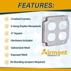 (5 Pack) Airmont Products 2-Gang Duplex Receptacle Electrical Box Cover