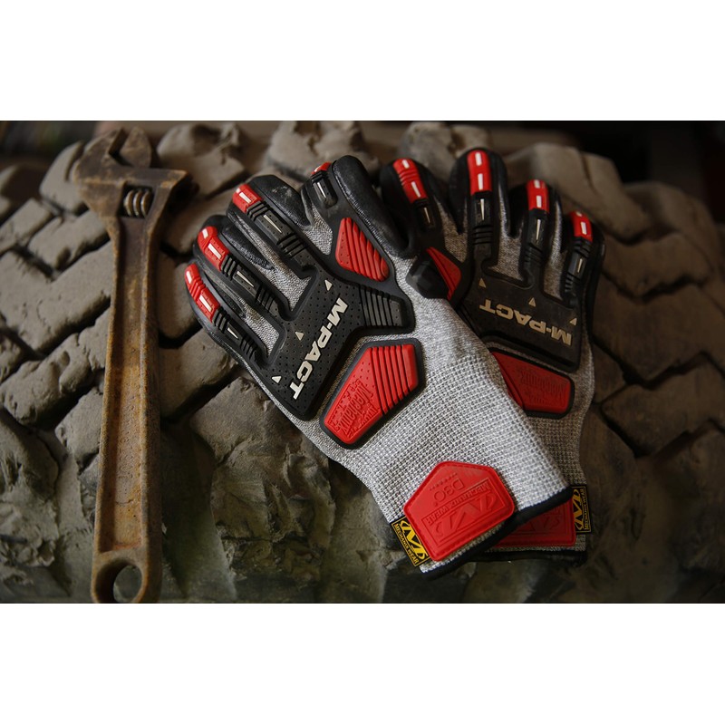Mechanix Wear M-Pact® Knit CR5A5 Gloves (XX-Large, Grey/Black)