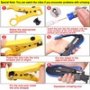 Taiss Coaxial Compression Tool Coax Cable Crimper Kit with 20