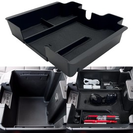 EVTIME Compatible with Chevy Silverado 1500 Accessories/GMC Sierra 1500 2019-2022 Center Console Organizer Tray Fits for 2020-2023 Silverado/Sierra 2500 HD/3500 HD -Full Console Only