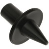 W4 Pole Flanged Foot - Black, 25mm