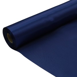 Trimming Shop 29 cm x 20 m Navy Blue Solid Satin Roll Large Fabric Perfect for Chair Sash Making Bow Sewing Wedding Bouquet Decor Ceremony Grand Opening Table Runner Floral Pattern DIY Party