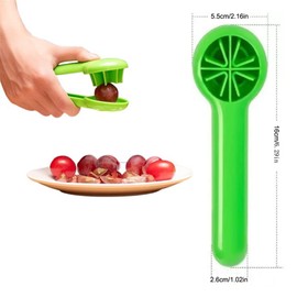 Grape Cutter Grape Tomato Slicer with Ergonomic Long Handle Handheld Strawberry Cutter Quarter Slicer Tools for Grapes Cherry Tomatoes On The Vine Strawberries Veggies Fruit Salad