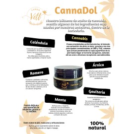 Cannadol Pomada En Bote 50g. Para Dolor Canna Vett