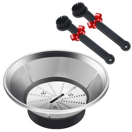 Drkerr SP0010662 BR-1 Mesh Filter Basket with 2 Cleaning Brushes Compatible with Models JE95XL, JE98XL, BJE200XL Juicers - Detailing Cleaning Supplies Gadgets for Kitchen Appliances