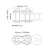 sourcing map 16Pcs #50 Chain Master Connector Link Roller, 5/8"