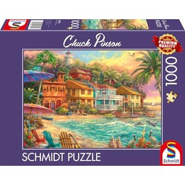 Schmidt Spiele 58555 Chuck Pinson Island Time 1000-Piece Jigsaw Puzzle, Multi-Colour