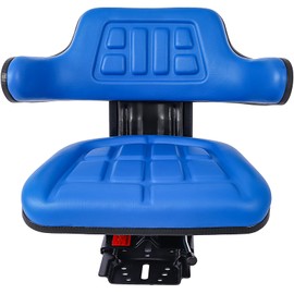 LJLB Comfortable and Durable Tractor Seat with Adjustable Ergonomics and Heavy-Duty Padding, Blue