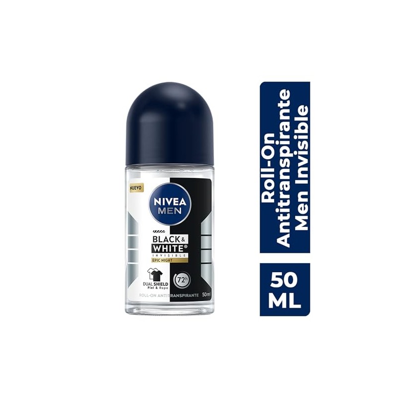 NIVEA MEN Desodorante Black & White Epic Night Roll-on 50ml